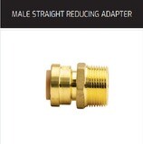 QuickFitting 3/8”PF X 1/2”MPT Male Adapter