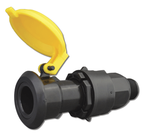 Plasson Coupler Valve w/Cap, 3/4&quot;