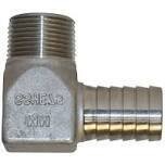 Stainless Steel Ell adaptor, 1-1/4&quot;MP X 1-1/4&quot; Barb