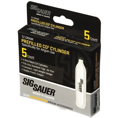 Sig Sauer CO2 Cartridges, 12gr   5Pk