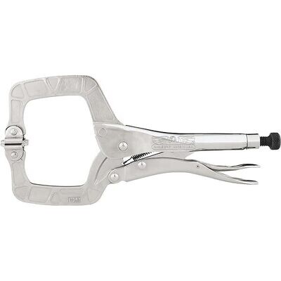 Malco Made in USA 11&quot; Locking C-Clamps w/Swivel Pads