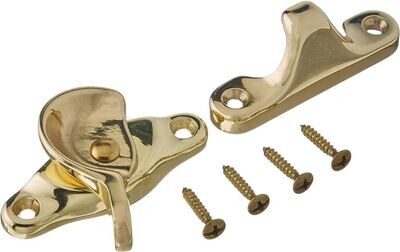 Solid Brass Crescent Sash Lock