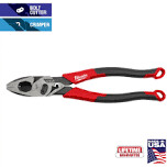 Milwaukee USA Comfort Grip 9&quot; Lineman&#39;s Pliers w/Crimper &amp; Bolt Cutter