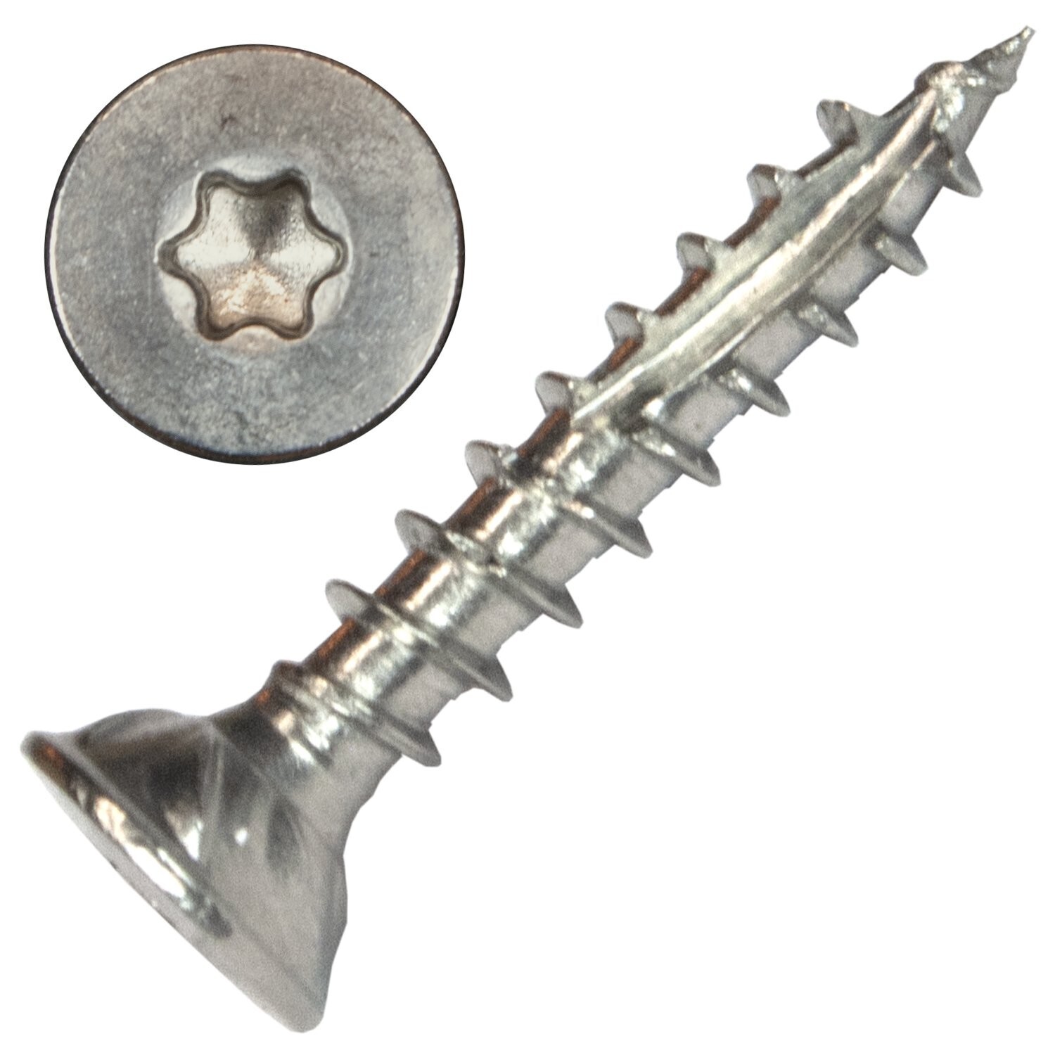 Type 305 SS Star Drive Screws, #8X1-3/4&quot;, 5000Bx
