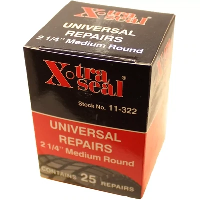 Medium Round Radial Tire Patches, 2-1/4&quot;  25Bx