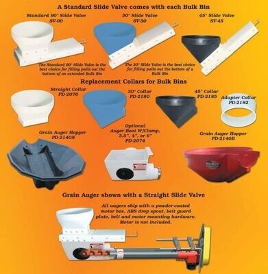 Poly View Black 45-Deg. Bin Collar