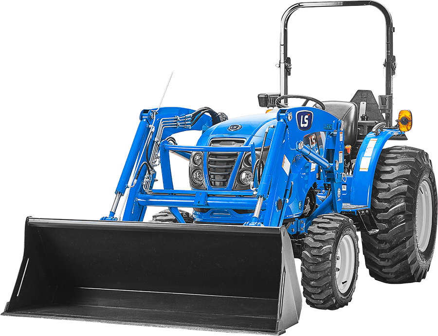 MT230E Tractor with LL3301 Loader, Synchro Shuttle, Industrial Tires