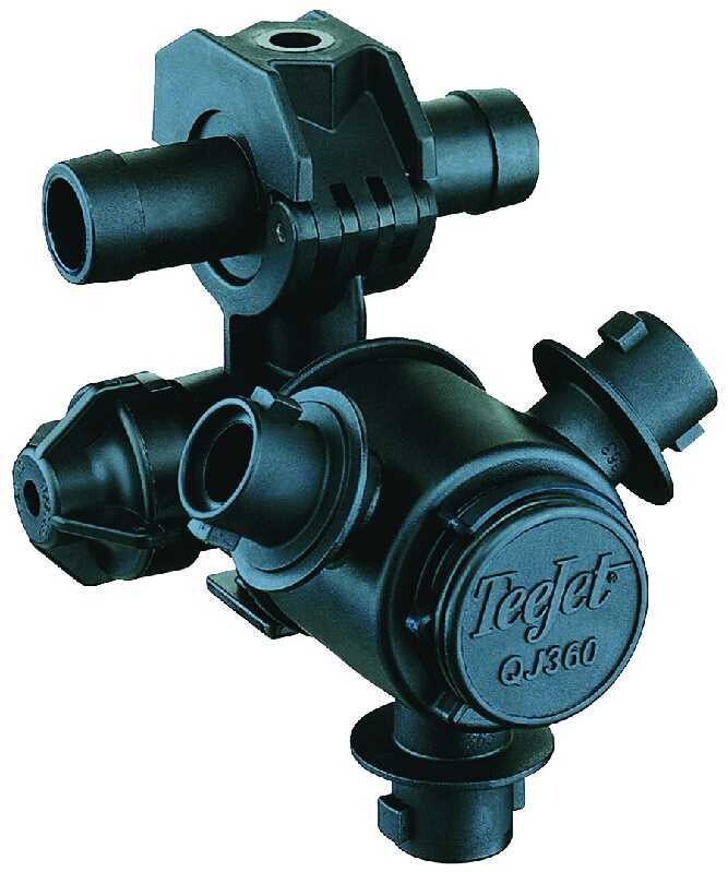 TeeJet Triple Nozzle Body, 1/2&quot; Double Barb