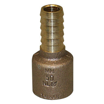 Red Brass Female Adaptor, 1/2&quot;
