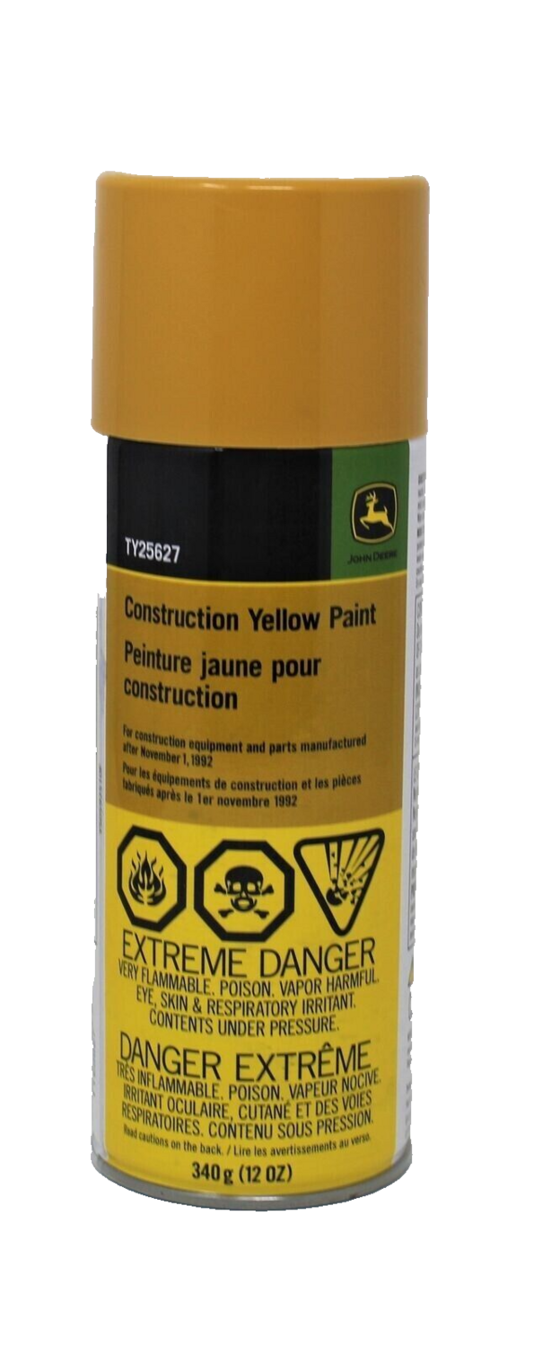 John Deere Construction Yellow Spray Paint, 12oz