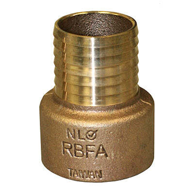 Merrill Mfg Red Brass Female Adaptor, 1-1/2&quot;