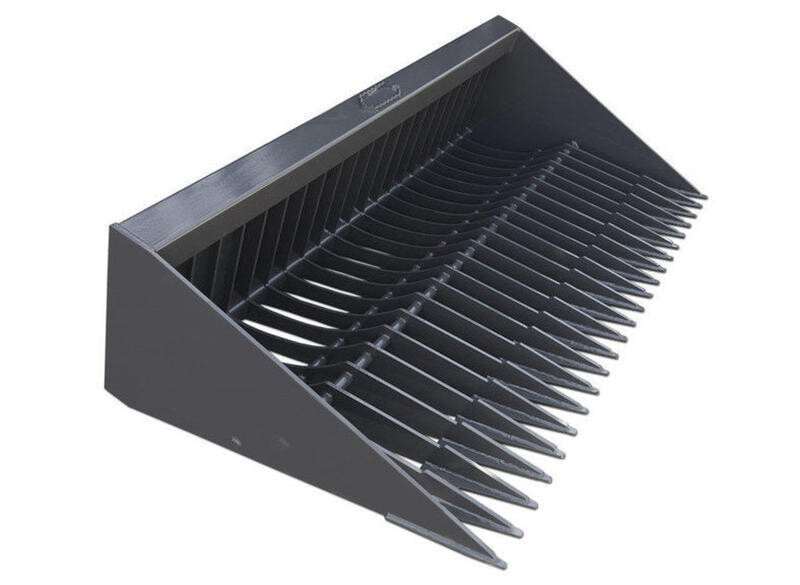 Ironcraft 60" Standard Duty Compact Tractor Rock Bucket Grapple (595Lbs)