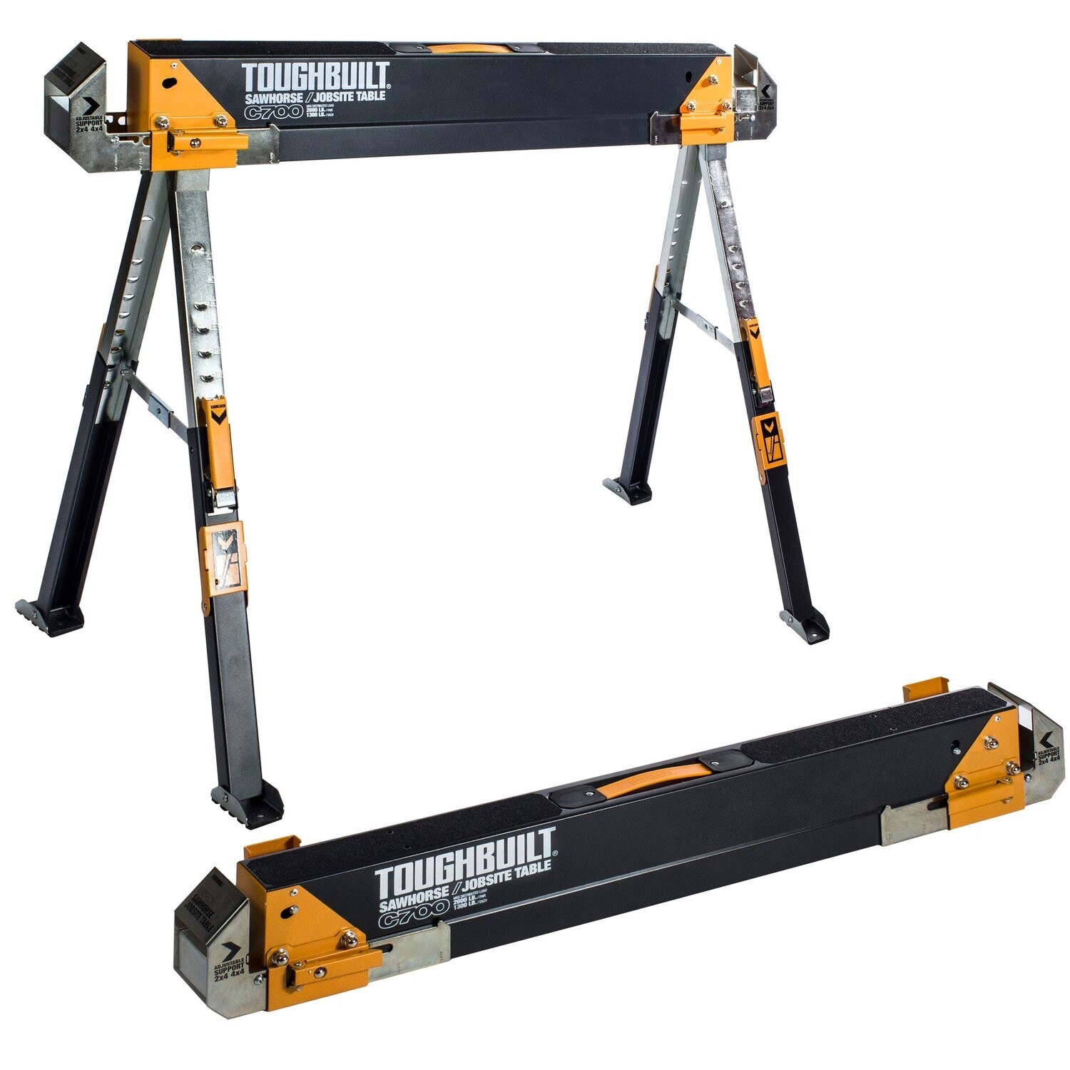 ToughBuilt Sawhorse &amp; JobSite Table, 1300Lb Capacity