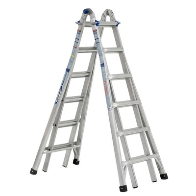 Werner Aluminum Multi-Ladder, 26Ft Type1A(300lb)