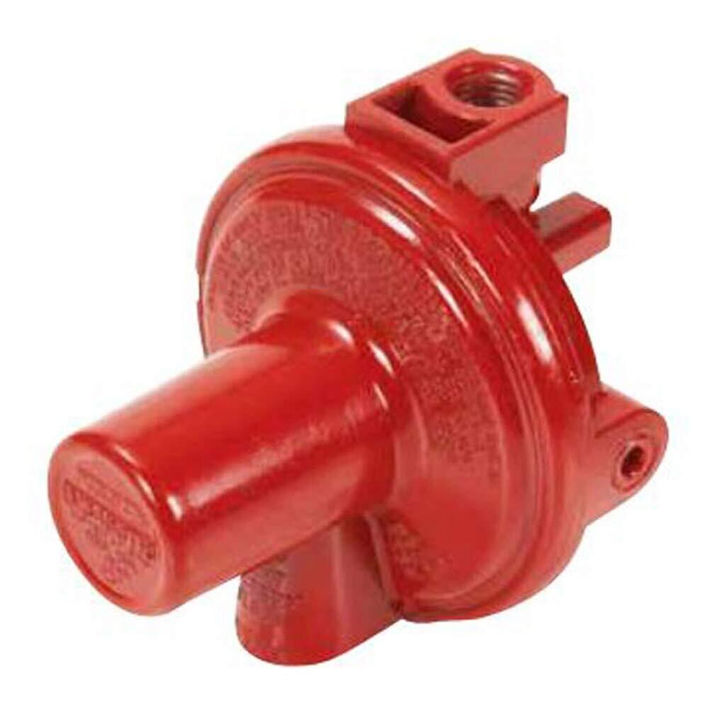Rego 1/4&quot;FPT in X 1/2&quot;FPT Outlet 1st Stage Red Propane Regulator, 10PSI Output