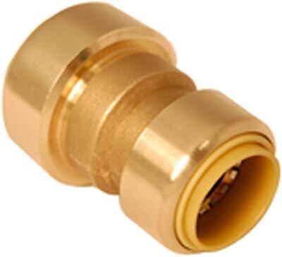 QuickFitting 3/4”PF x 1/2”PF Straight Reducer Coupler