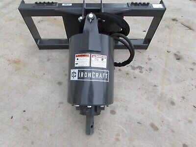 IronCraft Extreme Duty Post Hole Digger Auger Head w/Quick Attach. Plate,  10-30GPM