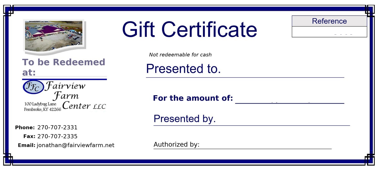 Gift Certificate