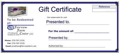 Gift Certificate