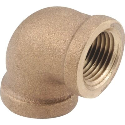 Anderson Metals 738100-04 Brass Pipe Ell, 1/4&quot;