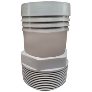 Gray Poly Male Adaptor, 1-1/2&quot;