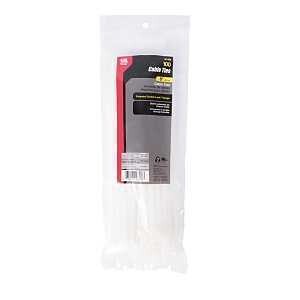 GB 46-308 Natural Nylon Cable Ties, 8&quot;  75Lb  100CT