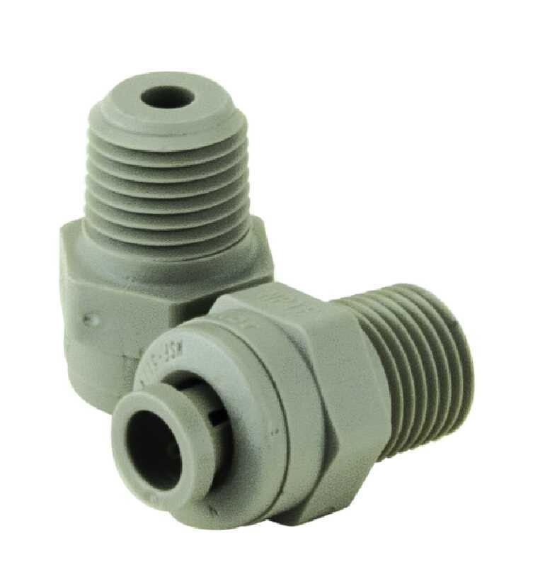 Push Connect Male Adaptor, 1/4&quot;