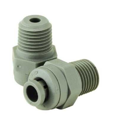Push Connect Male Adaptor, 1/4&quot;