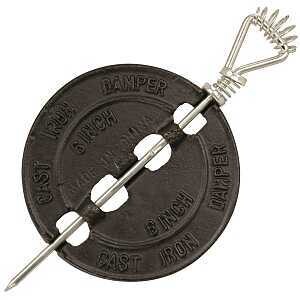 Imperial BM0053-A Cast Iron 8&quot; Stove Pipe Damper