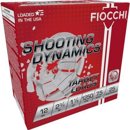 Fiochi eXacta Fast Shooting 12Ga, 2-3/4&quot; 7-1/2 Shot Ammo, 1250fps, 25Ct