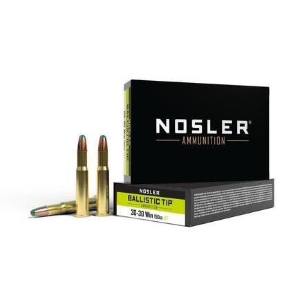 Nosler 30-30 WIN Ammo, Ballistic Tip, 150Gr. 2100FPS, 20Ct