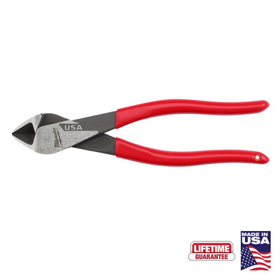 Milwaukee USA 8&quot; Diagonal Dipped Grip Cutting Pliers