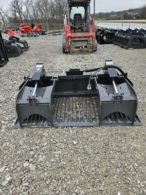 IronCraft Heavy Duty Rock Grapple Bucket, 6Ft