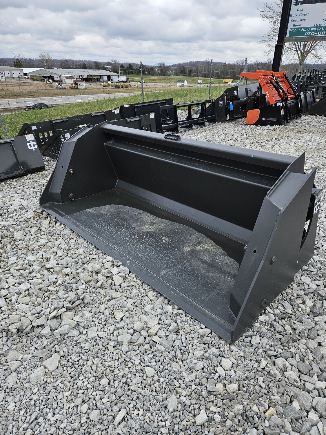 IronCraft X-Treme Front Dump Litter Bucket, 96&quot; 2.2Cy