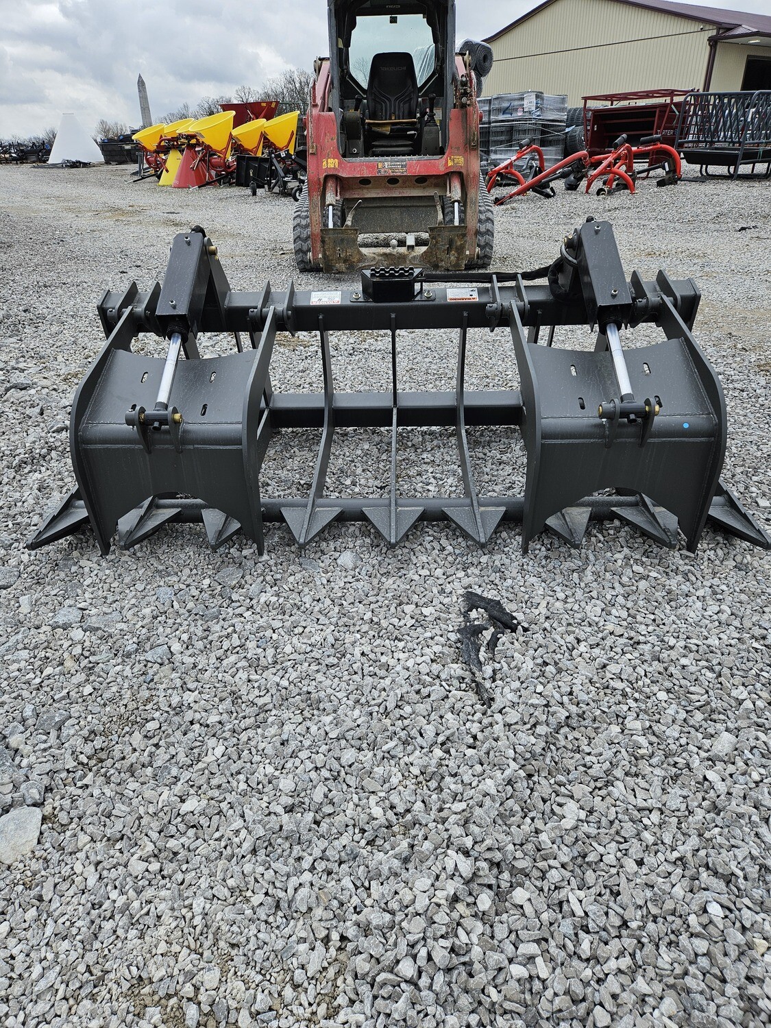 IronCraft IRG78 Industrial Dual Cylinder Root Grapple, 78&quot; Opens to 35&quot;