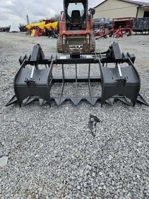 IronCraft IRG78 Industrial Dual Cylinder Root Grapple, 78&quot; Opens to 35&quot;