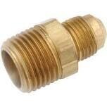 Anderson Metals 754048-0812 Brass Flare Adaptor, 1/2&quot; Flare X 3/4&quot;MP