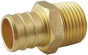 Apollo APXMA3412 Brass Pex Male Adaptor, 3/4&quot;X1/2&quot;