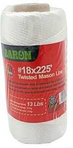 Baron 50817 White Nylon Seine Twine, #18X225Ft,  13Lb WLL