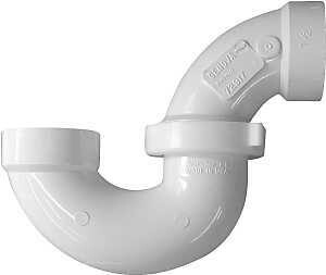 CANPLAS 193211N PVC DWV P-Trap w/Union, 1-1/2&quot;