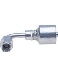 Hydraulic Fitting, 1/4&quot;X5/16&quot; Female JIC  90Deg