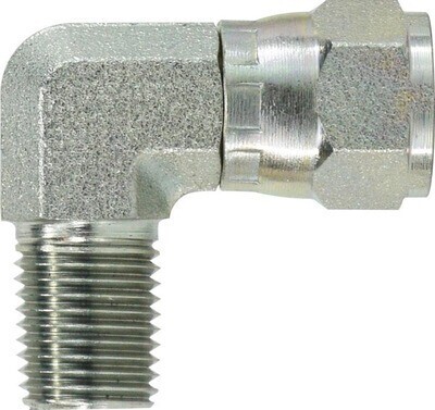 Hydraulic Ell Adaptor, 1/2&quot;MP X 5/8&quot;FJX