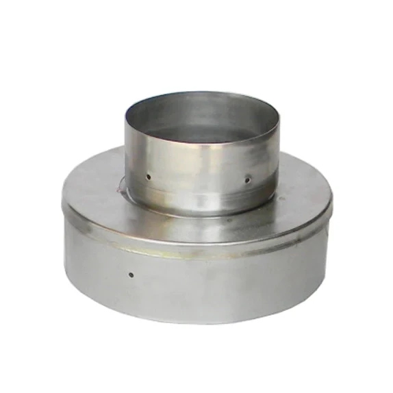 Stainless Steel Stove Pipe Adaptor Bushing, 8&quot;Crimp X 6&quot;