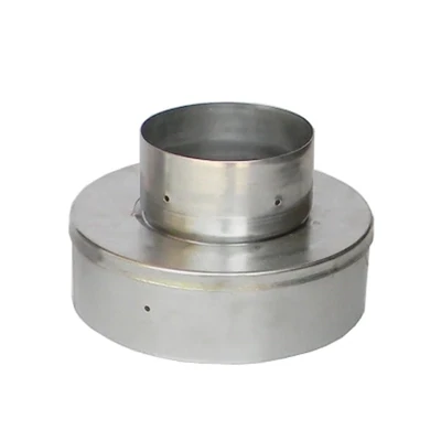 Stainless Steel Stove Pipe Adaptor Bushing, 8&quot;Crimp X 6&quot;
