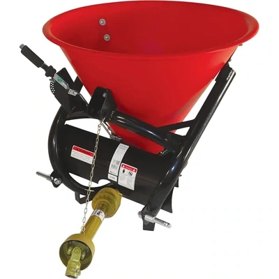 Tarter 3Pt Fertilizer Spreader w/Poly Tub, 500Lb Capacity
