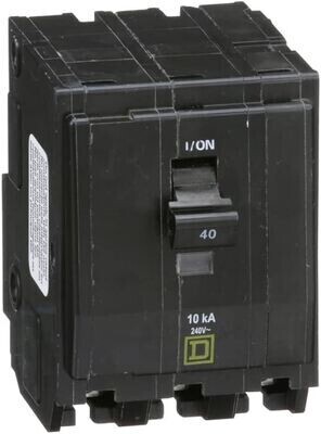 Square D QO Circuit Breaker, 3-PH 50A