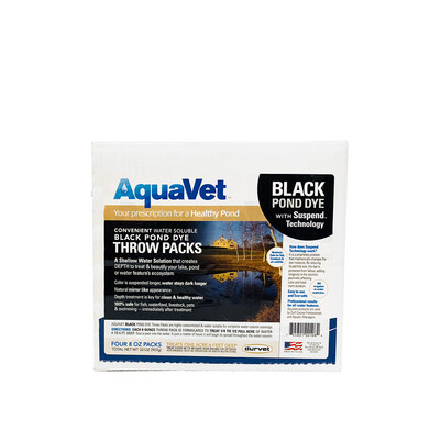 Aquavet Black Pond Dye Throw Pack