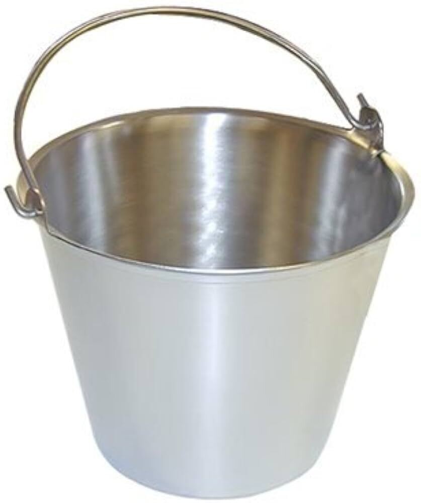 Stainless Steel Dairy Bucket, 13-Qt