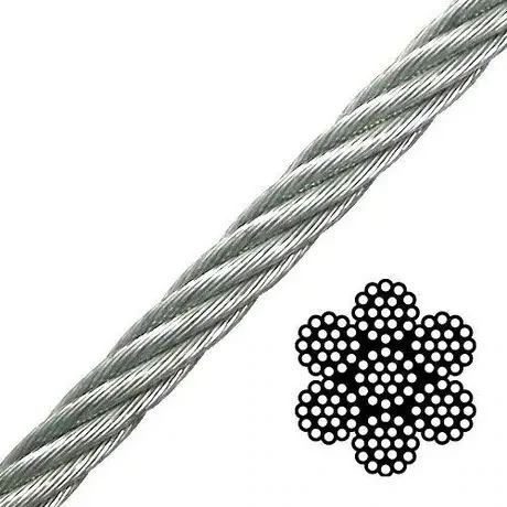 Galv Aircraft Cable, 3/16&quot;