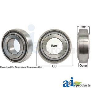 Round Bore Ag Bearing, 2.195X3.937X0.984X0.984